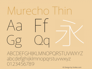 Murecho Thin Version 1.010图片样张