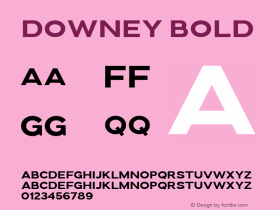 Downey Bold 1.000图片样张