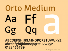Orto-Medium Version 2.000图片样张