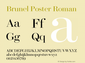 BrunelPoster-Roman Version 1.001 2019 | web-ttf图片样张