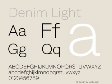 Denim Light Version 3.000;FEAKit 1.0图片样张
