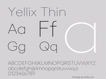 Yellix Thin Version 3.000;FEAKit 1.0图片样张