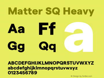 Matter SQ Heavy Version 3.000;FEAKit 1.0图片样张