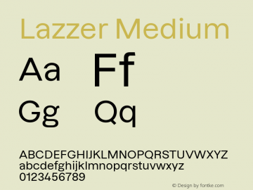 Lazzer Medium Version 3.000;FEAKit 1.0图片样张