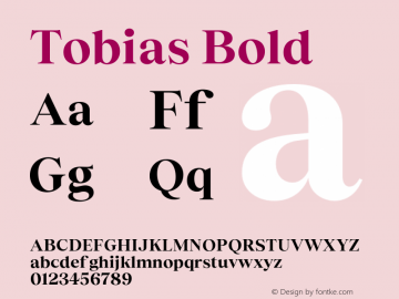 Tobias Bold Version 3.000;FEAKit 1.0图片样张