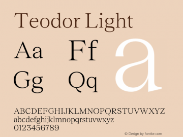 Teodor Light Version 3.000;FEAKit 1.0图片样张
