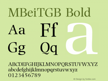 MBeiTGB-Bold 2.2图片样张