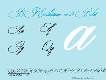 BP-Ecatherina-ex2 Bold Version 1.000图片样张