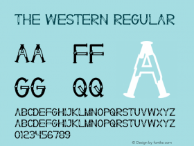 The Western Version 1.004;Fontself Maker 3.5.4图片样张