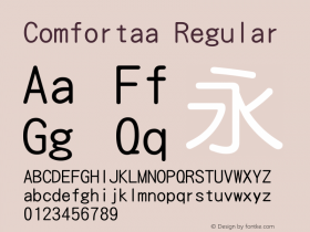 Comfortaa Regular Version 3.102 2图片样张