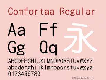 Comfortaa Regular Version 3.102 6图片样张