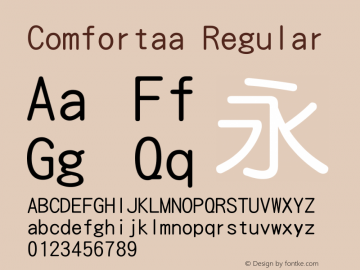 Comfortaa Regular Version 3.102 9图片样张