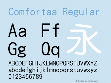 Comfortaa Regular Version 3.102 11图片样张