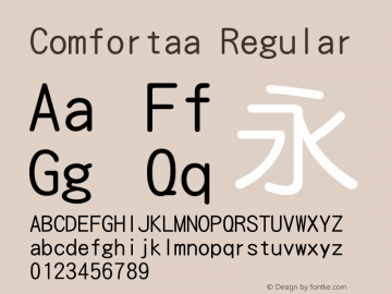 Comfortaa Regular Version 3.102 28图片样张