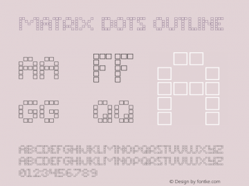 Matrix Dots Outline Version 1.002;Fontself Maker 3.5.4图片样张