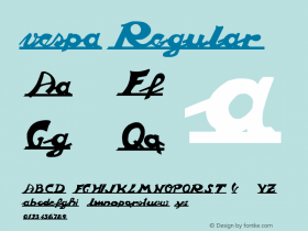 vespa Regular Version 1.00 November 17, 2004, initial release图片样张