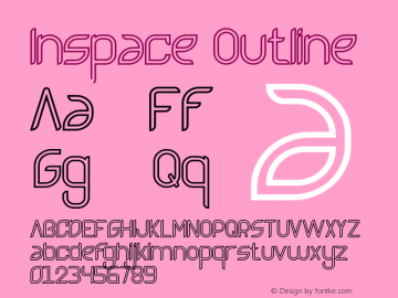 Inspace Outline Version 1.004;Fontself Maker 3.5.4图片样张