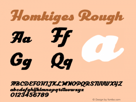 Homkiges-Rough Version 1.000图片样张