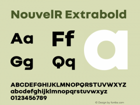 NouvelR Extrabold Version 1.15图片样张