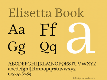 Elisetta Book Version 1.000图片样张