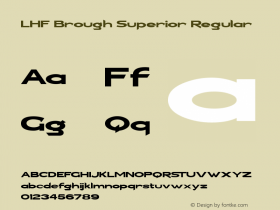 LHF Brough Superior Regular 12/9/2004   www.letterheadfonts.com图片样张