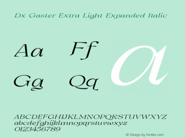DxGaster-ExtLtExpIta Version 1.000图片样张