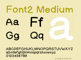 Font2 Version 001.000图片样张