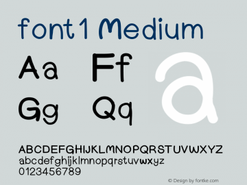 font1 Version 001.000图片样张