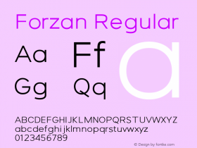 Forzan Regular Version 1.000图片样张