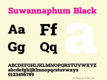 Suwannaphum Black Version 8.002; ttfautohint (v1.8.3)图片样张