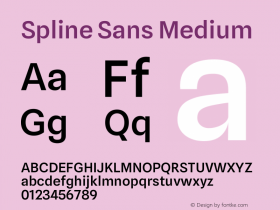 Spline Sans Medium Version 1.000图片样张