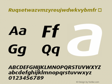 ☞Ruqsetwazvmzyreujwdwkvybmfr Version 7.504; 2009; Build 1021;com.myfonts.easy.fontfont.ff-dax.pro-wide-bold-italic.wfkit2.version.4gEo图片样张