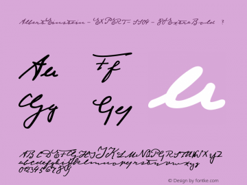 ☞Albert Einstein StylisticSet-04 80 Extra Bold Version 1.040;com.myfonts.easy.harald-geisler.albert-einstein.stylistic-set-04-80-extrabold.wfkit2.version.4NTY图片样张