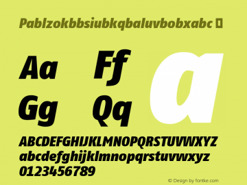 ☞Pablzokbbsiubkqbaluvbobxabc Version 7.504; 2009; Build 1021;com.myfonts.easy.fontfont.fago-condensed.pro-cond-black-ita.wfkit2.version.4gNf图片样张