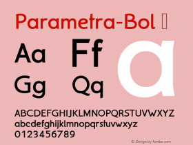 ☞Parametra Bold Version 1.10;com.myfonts.easy.urw.parametra.bold.wfkit2.version.3pYM图片样张