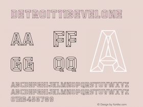 ☞Detroit11BevelOne 1.000;com.myfonts.matchandkerosene.detroit.11.wfkit2.3CJ9图片样张