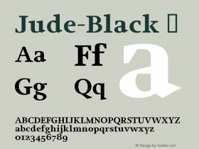 ☞Jude-Black 001.000;com.myfonts.easy.fw-alias.jude.black.wfkit2.version.36q2图片样张