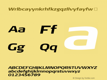 ☞Wrlbcayynkrhfkzgqzllvyfayfw Version 7.504; 2010; Build 1020;com.myfonts.easy.fontfont.signa-extended.ot-extd-bold-italic.wfkit2.version.4gQD图片样张