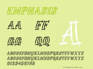 ☞Emphasis Version 2.00; 2006;com.myfonts.easy.itc.emphasis.emphasis.wfkit2.version.3Lp5图片样张