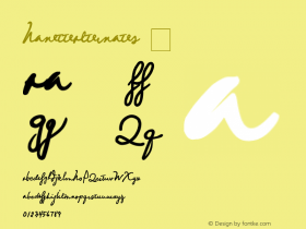 ☞Nanette Alternates Version 1.00 August 5, 2008, initial release;com.myfonts.easy.fajardo.nanette.alternates.wfkit2.version.3bTY图片样张