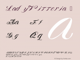 ☞Lady Vittoria Version 001.010 ;com.myfonts.easy.proportional-lime.lady-vittoria.regular.wfkit2.version.4kSv图片样张