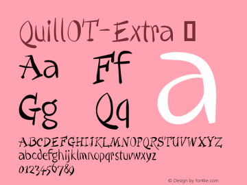 ☞QuillOT-Extra Version 7.504; 2010; Build 1001; ttfautohint (v1.5);com.myfonts.easy.fontfont.ff-quill.extra.wfkit2.version.3E67图片样张