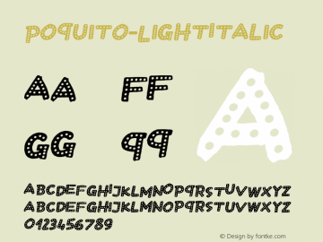 ☞Poquito-LightItalic Version 1.000;com.myfonts.easy.laboitegraphique.poquito.light-italic.wfkit2.version.4H6J图片样张