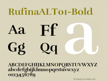 ☞RufinaALT01-Bold Version 1.001; ttfautohint (v1.3);com.myfonts.easy.tipotype.rufina.alt01-bold.wfkit2.version.47o8图片样张