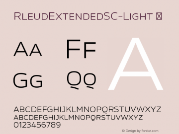 ☞RleudExtendedSC-Light 2014 Version 1.01; ttfautohint (v1.5);com.myfonts.easy.stawix.rleud.extended-sc-light.wfkit2.version.47hr图片样张