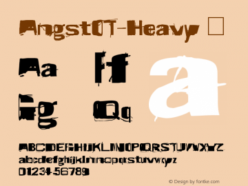 ☞AngstOT-Heavy Version 7.504; 2010; Build 1001; ttfautohint (v1.5);com.myfonts.easy.fontfont.ff-angst.heavy.wfkit2.version.3DG2图片样张