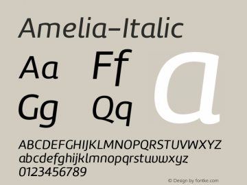 ☞Amelia-Italic Version 001.001;com.myfonts.easy.tipotype.amelia.regular-italic.wfkit2.version.3X32图片样张