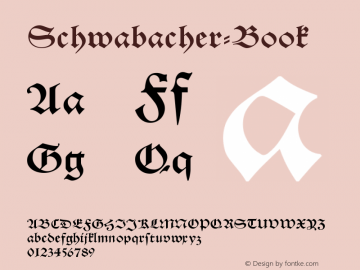 ☞Schwabacher Book Version 1.2; ttfautohint (v1.5);com.myfonts.easy.rmu.schwabacher.book.wfkit2.version.4mLz图片样张