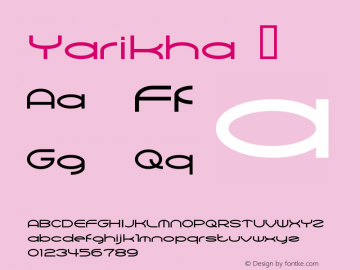 ☞Yarikha ActiveSphere : 001.000 : 2.20.2007; ttfautohint (v0.95) -d;com.myfonts.easy.activesphere.yarikha.regular.wfkit2.version.32SU图片样张