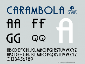 ☞Carambola Version 1.000;com.myfonts.easy.hanoded.carambola.regular.wfkit2.version.4f8v图片样张